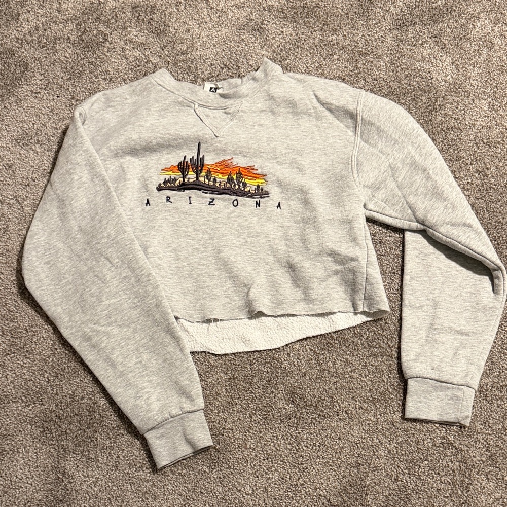 Gray Arizona Graphic Women's Sweatshirt